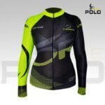 Maillot tipo Orbea negro amarillo mujer