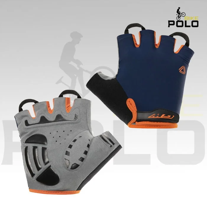 GUANTES CORTOS FLIP FLOP GW AZUL NARANJA Polo Bike