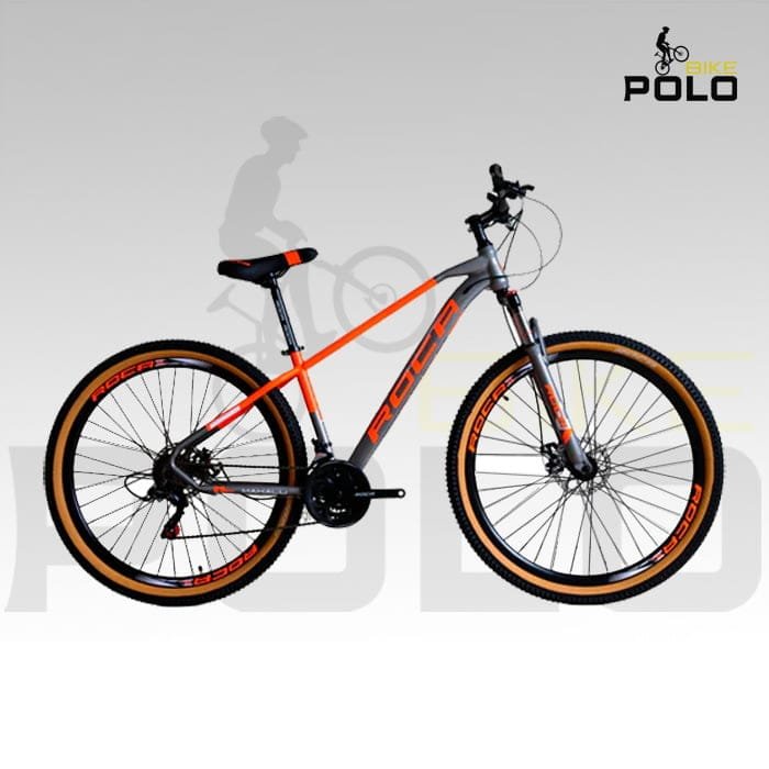 Bicicleta Roca Makalu Gris naranja Polo Bike