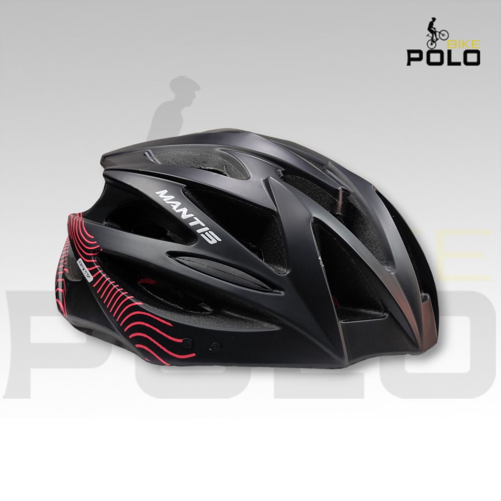 CASCO MTB/ROAD GW001 MANTIS NEGRO MATE - Polo Bike