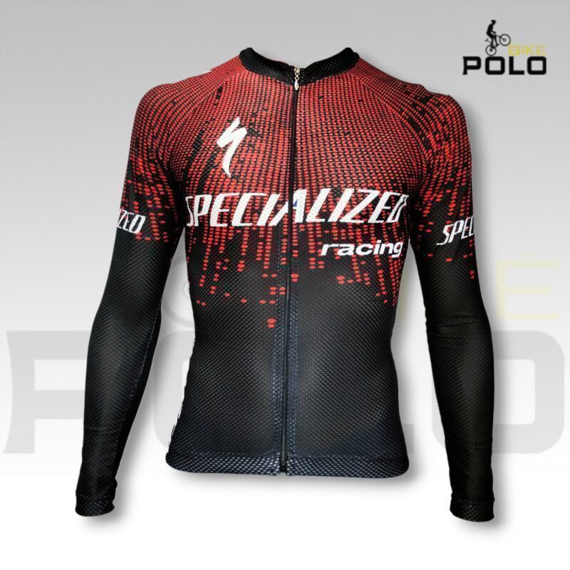 Maillot tipo Specialized rojo negro racing
