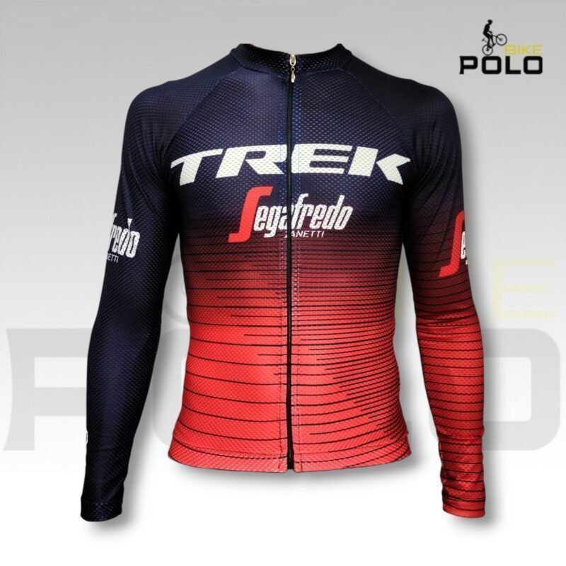 Maillot tipo Trek Segafredo Rojo rayas
