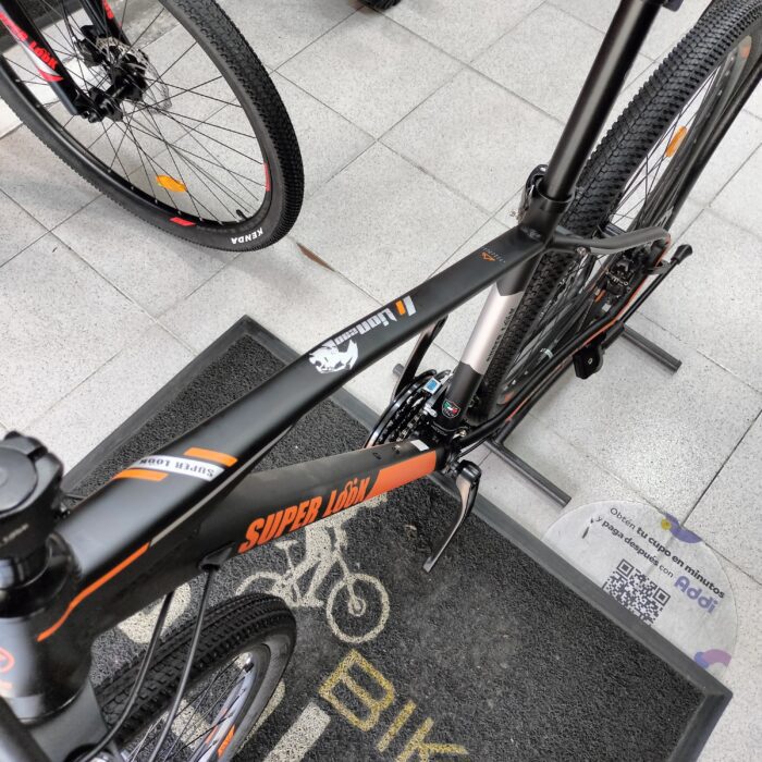 Bicicleta Super Look Lion 29 Negro naranja mate