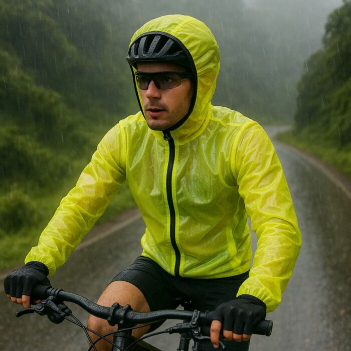 Chaqueta impermeable hombre AKM Membrana blanco