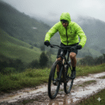 Chaqueta impermeable hombre AKM Membrana amarillo neón - Imagen 2