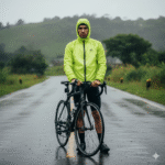 Chaqueta impermeable hombre AKM Membrana amarillo neón - Imagen 4