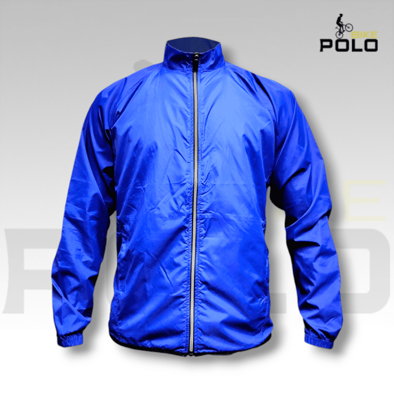 Chaqueta rompevientos semi impermeable azul rey hombre