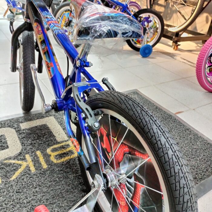 Bicicleta Spiderman Rin 16 Full equipo negro azul