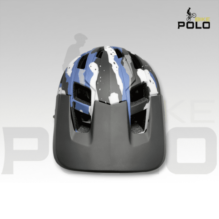 Casco camuflado MTB ES-033C azul