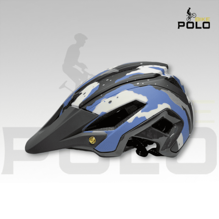 Casco camuflado MTB ES-033C azul