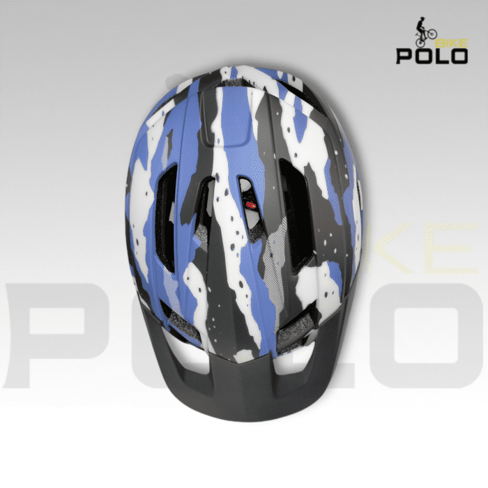 Casco camuflado MTB ES-033C azul