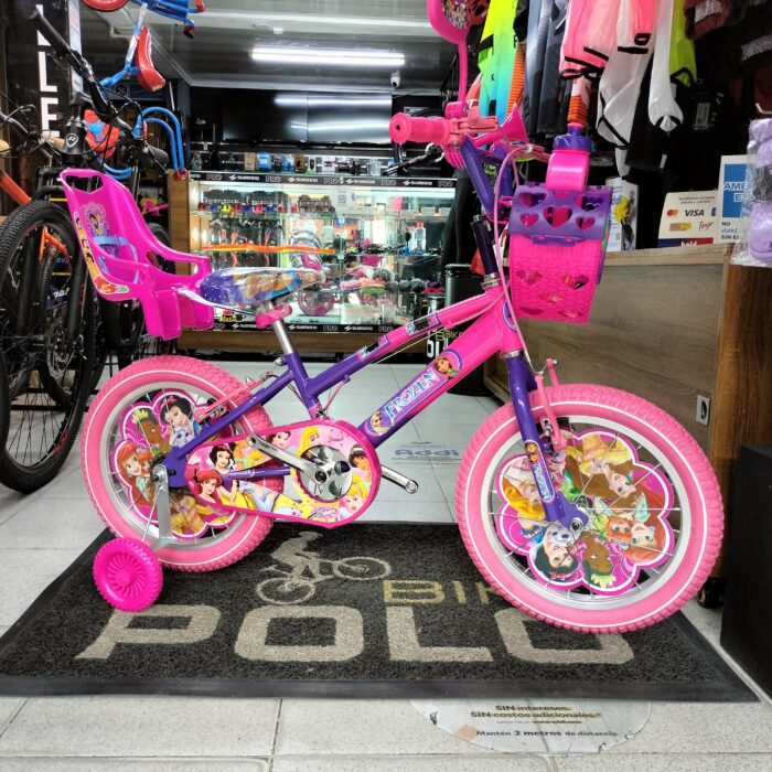 Bicicleta Frozen Rin 16 Full equipo rosado