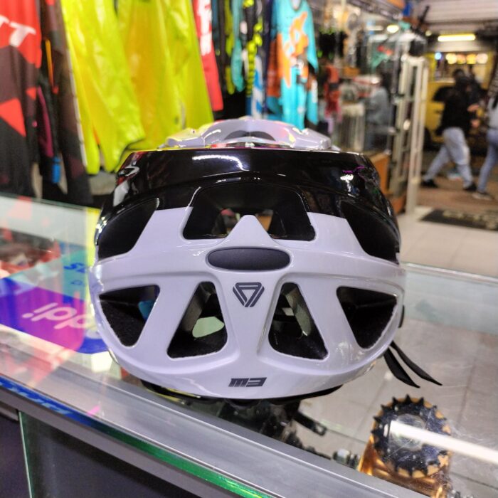 CASCO MTB/RUTA M3 GW NEGRO BRILLANTE BLANCO PERLADO - Imagen 5