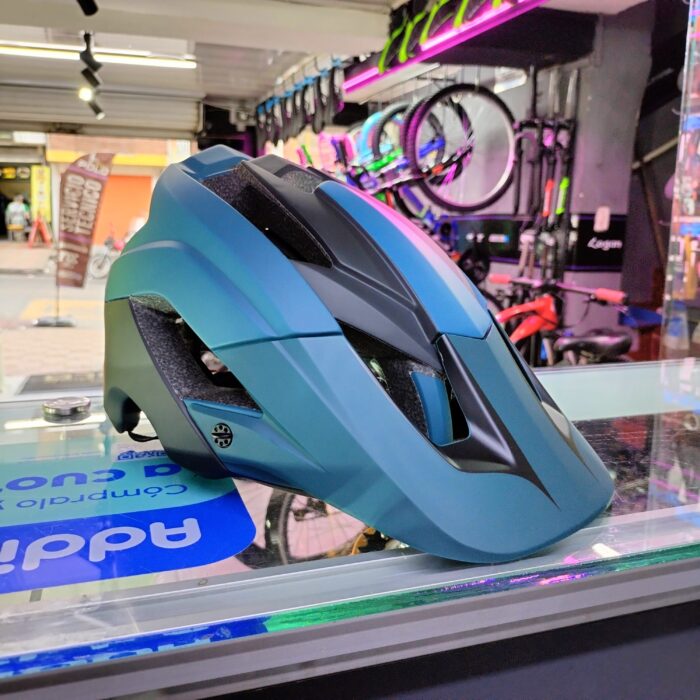 CASCO MTB MAINFRAME VERDE PETROLEO - Imagen 2