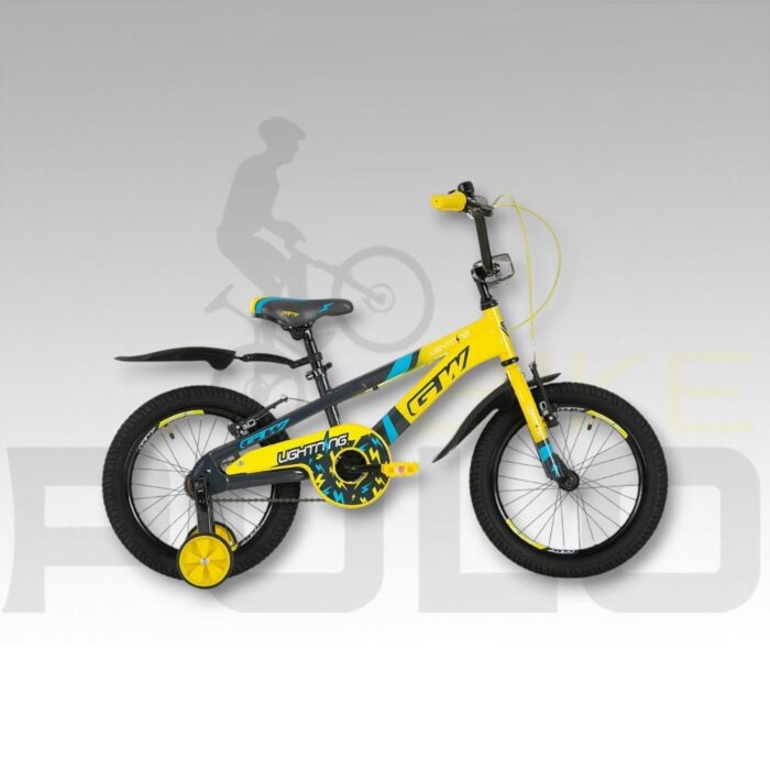 BICICLETA INFANTIL NIÑO 16P LIGHTNING GW AMARILLO BR-GRIS COMET - Imagen 1