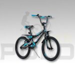 BICICLETA INFANTIL NIÑO 20P MOTO TXT650 GW NEGRO BR-AZUL CERÚLEO - Imagen 2
