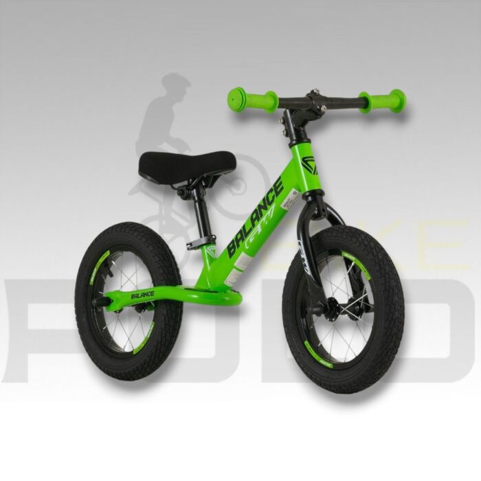 BICICLETA PUSHBIKE NIÑO/NIÑA 12P BALANCE ACERO GW VERDE MANZANA - NEGRO - Imagen 2