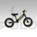 BICICLETA PUSHBIKE NIÑO/NIÑA 12P BALANCE ACERO GW NEGRO - VERDE MANZANA