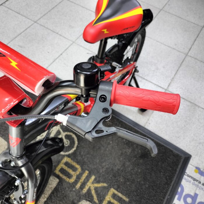 BICICLETA INFANTIL NIÑO 16P LIGHTNING GW GRIS PERLA BR-ROJO - Imagen 2