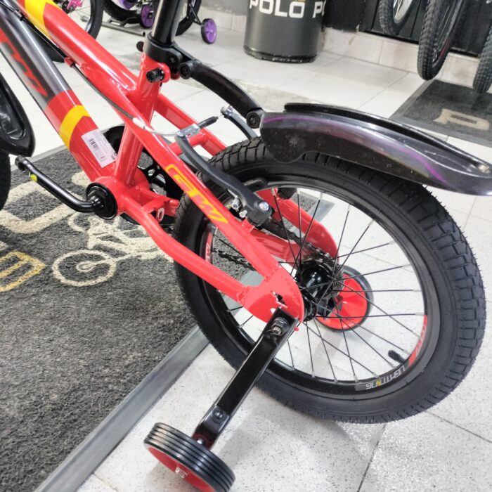 BICICLETA INFANTIL NIÑO 16P LIGHTNING GW GRIS PERLA BR-ROJO - Imagen 6
