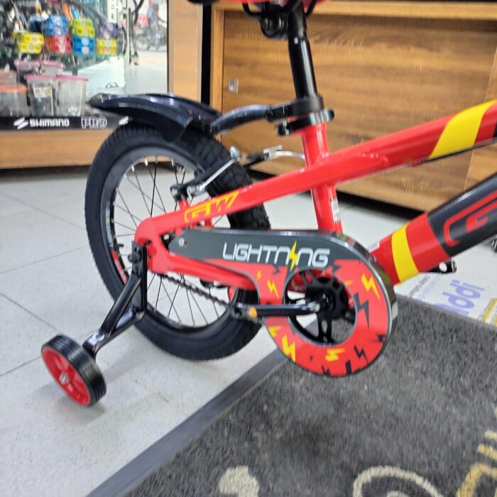 BICICLETA INFANTIL NIÑO 16P LIGHTNING GW GRIS PERLA BR-ROJO - Imagen 7