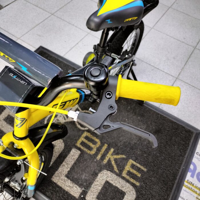 BICICLETA INFANTIL NIÑO 16P LIGHTNING GW AMARILLO BR-GRIS COMET - Imagen 3