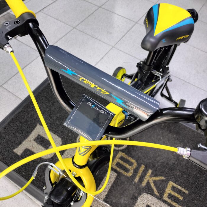 BICICLETA INFANTIL NIÑO 16P LIGHTNING GW AMARILLO BR-GRIS COMET - Imagen 4