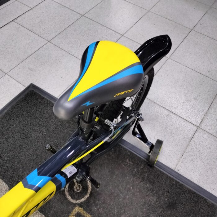 BICICLETA INFANTIL NIÑO 16P LIGHTNING GW AMARILLO BR-GRIS COMET - Imagen 6