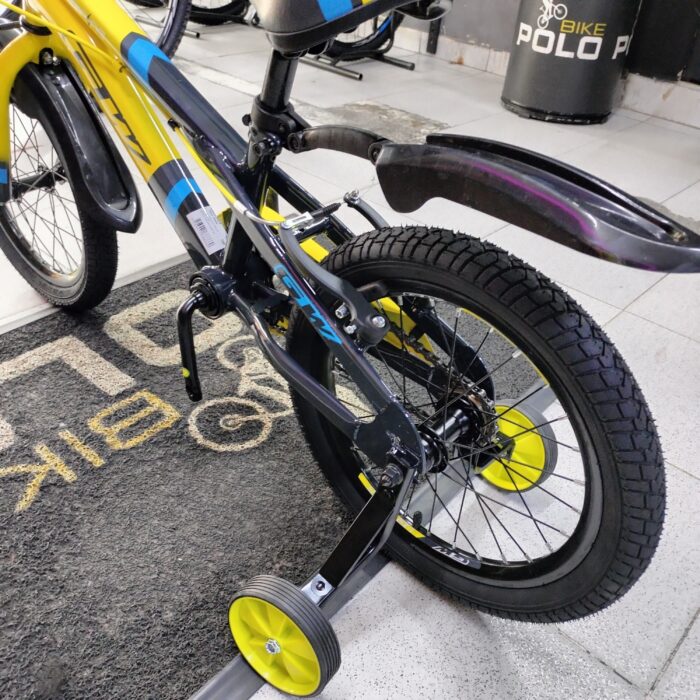 BICICLETA INFANTIL NIÑO 16P LIGHTNING GW AMARILLO BR-GRIS COMET - Imagen 7