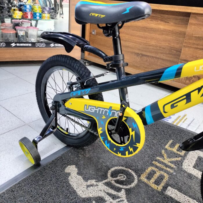 BICICLETA INFANTIL NIÑO 16P LIGHTNING GW AMARILLO BR-GRIS COMET - Imagen 8