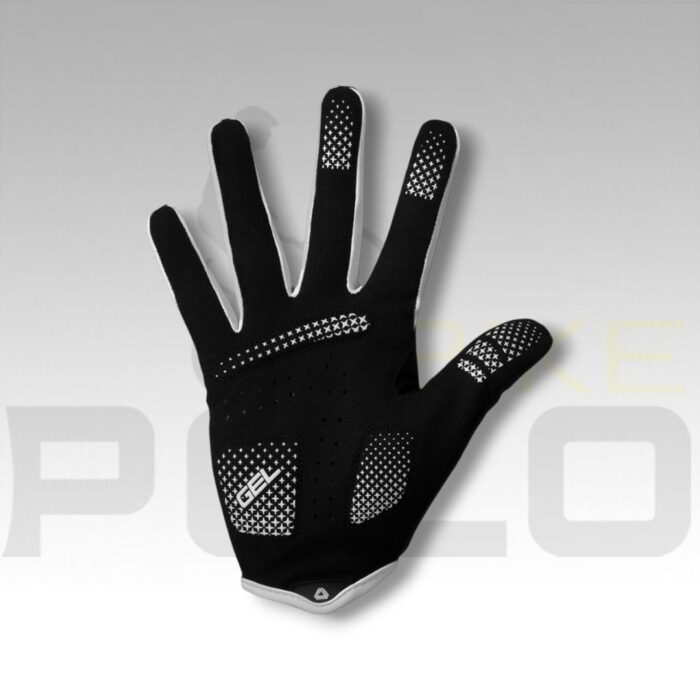 GUANTES LARGOS SHELL GW NEGRO BLANCO - Imagen 3