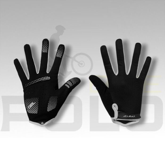 GUANTES LARGOS SHELL GW NEGRO BLANCO - Imagen 1