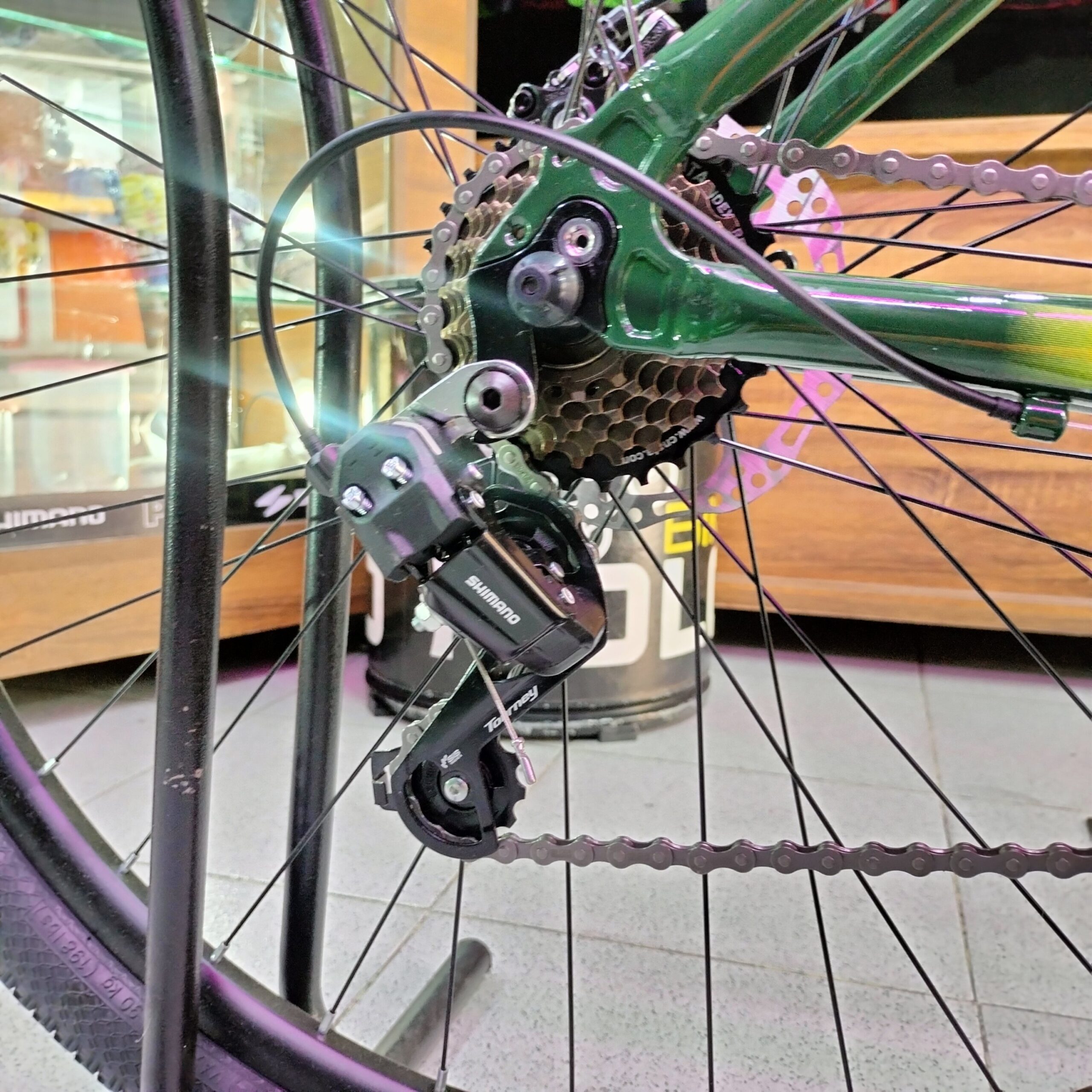 2025/09/1000624207-scaled.jpg BICICLETA MTB 29 3X7V LYNX ALUMINIO GW VERDE PINO - Imagen 10