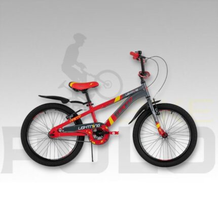 BICICLETA INFANTIL NIÑO 20P LIGHTNING GRIS PERLA BR-ROJO LIPSTICK BR