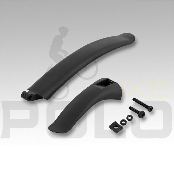 GUARDABARRO MTB CORTO F-60/R-70MM RSD-01A PLASTICOS NEGRO - Imagen 1