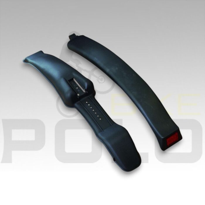 GUARDABARRO MTB CORTO F-70/R-75MM PM-04A PLASTICO NEGRO - Imagen 3