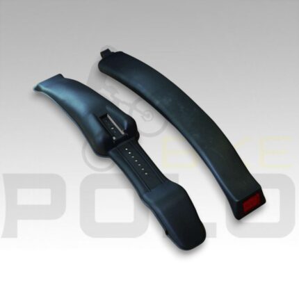 GUARDABARRO MTB CORTO F-70/R-75MM PM-04A PLASTICO NEGRO